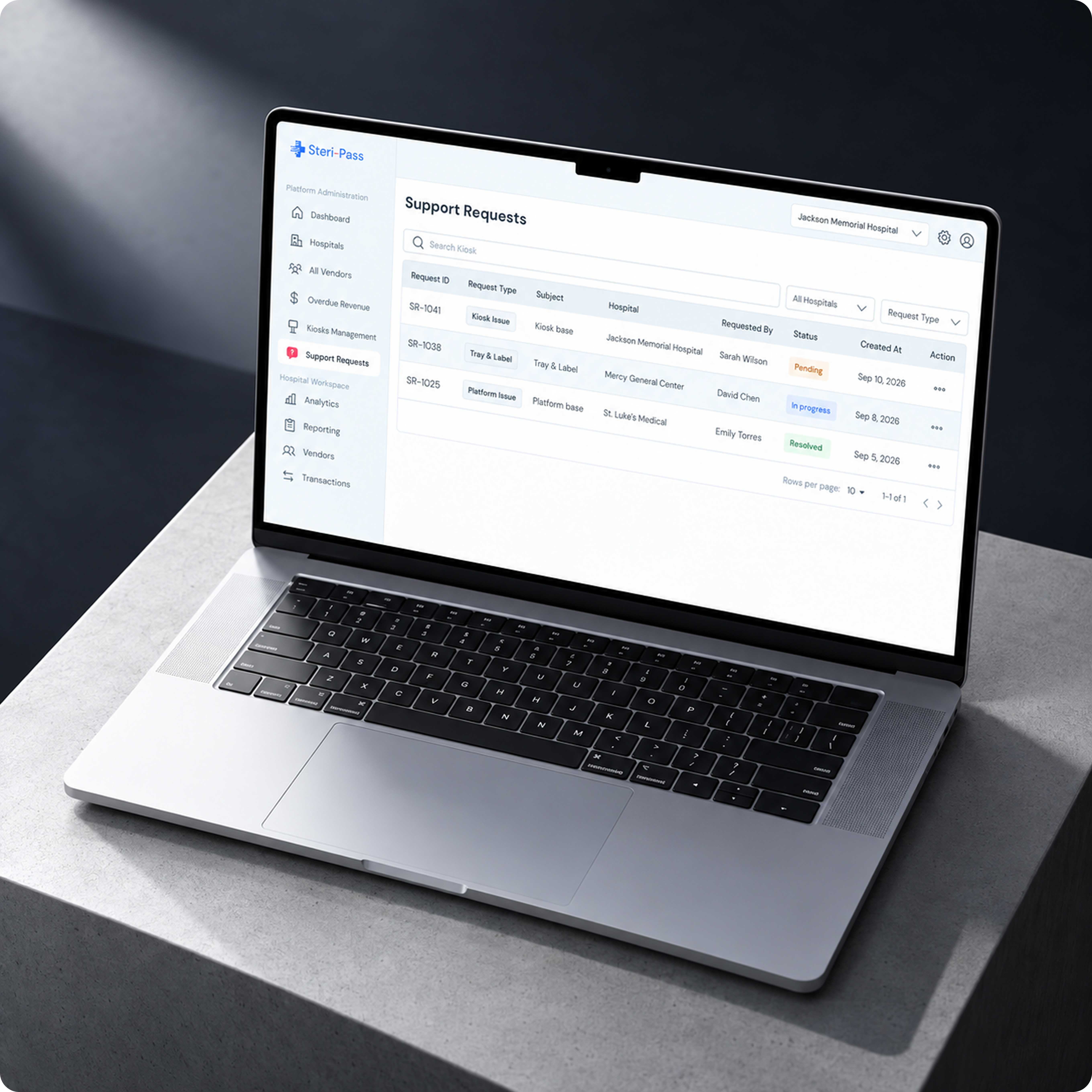 steri-pass mobile experience showcase