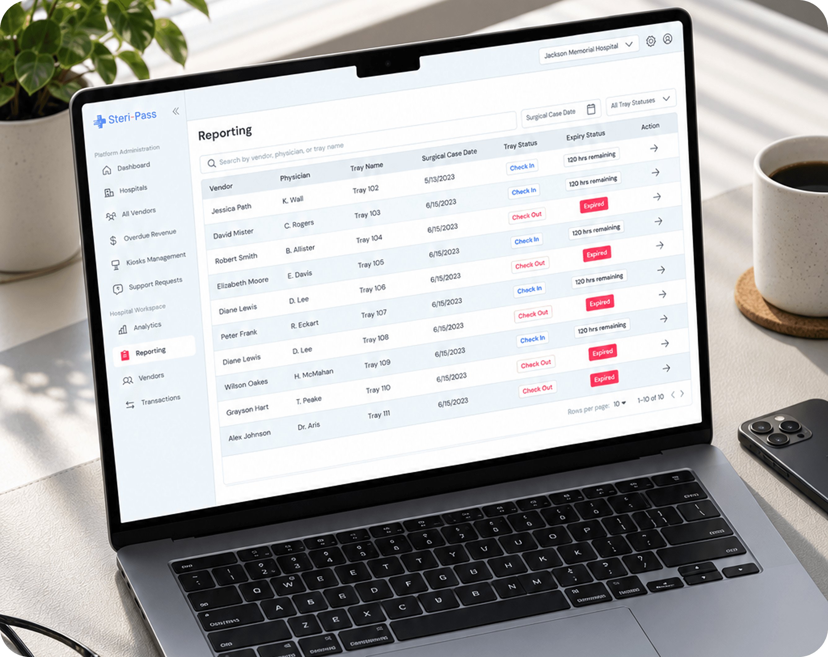 steri-pass app design showcase