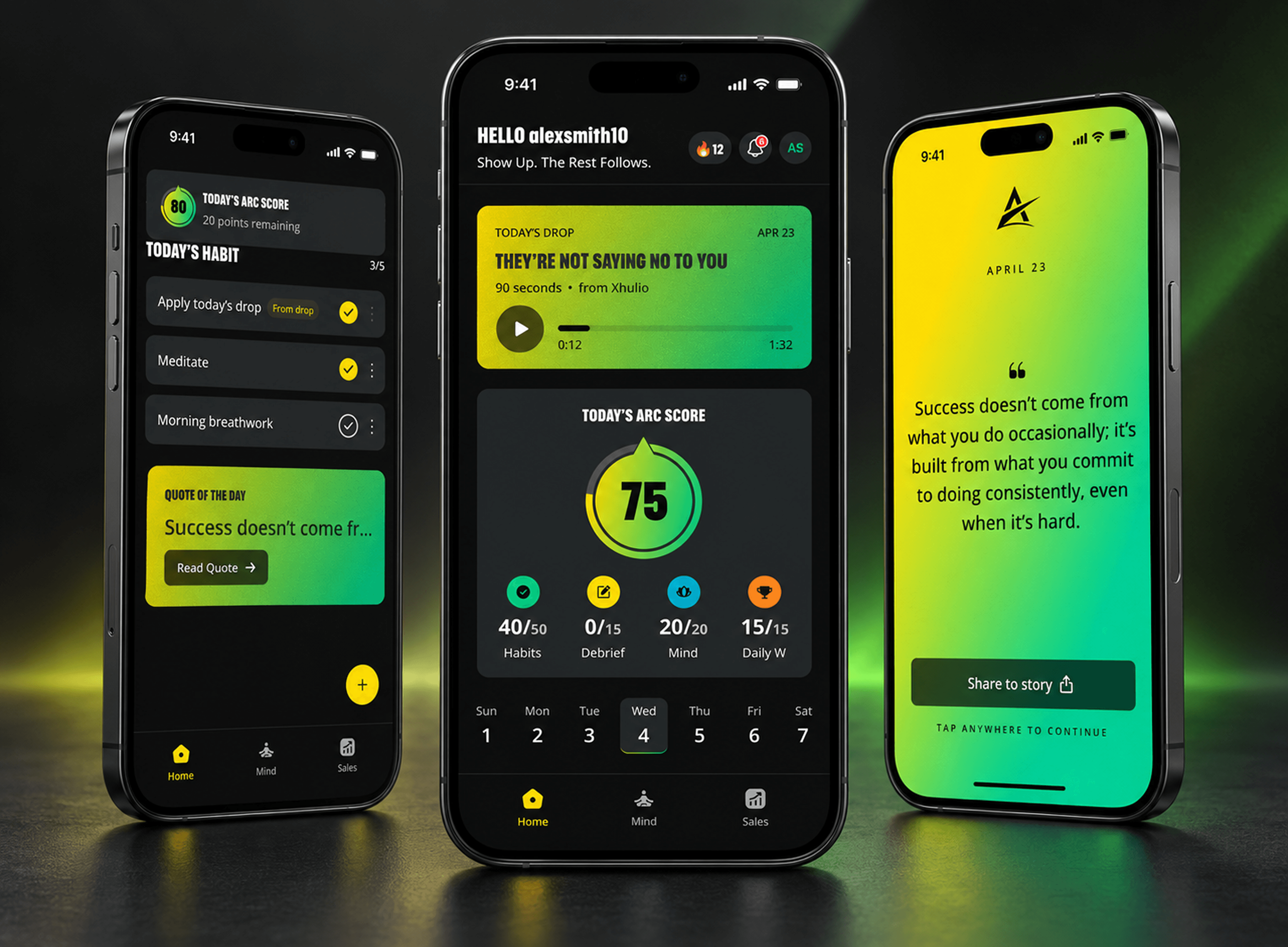 Alpha Arc mobile experience showcase