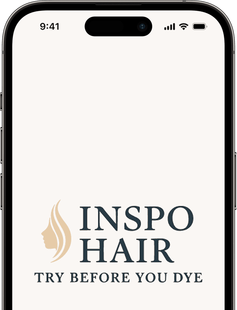 Inspo Hair Pro mobile app case study preview - Maze Digital Inspo Hair Pro case study app on phone - left view
