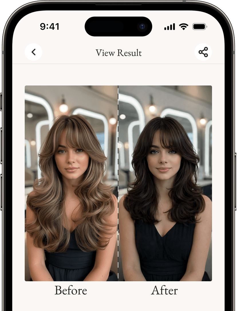 Inspo Hair Pro mobile app case study preview - Maze Digital Inspo Hair Pro case study app on phone - right view
