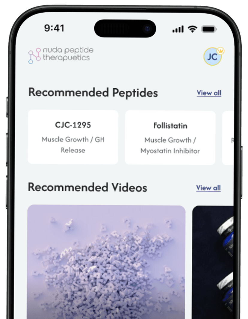 Peptide MD mobile app case study preview - Maze Digital Peptide MD