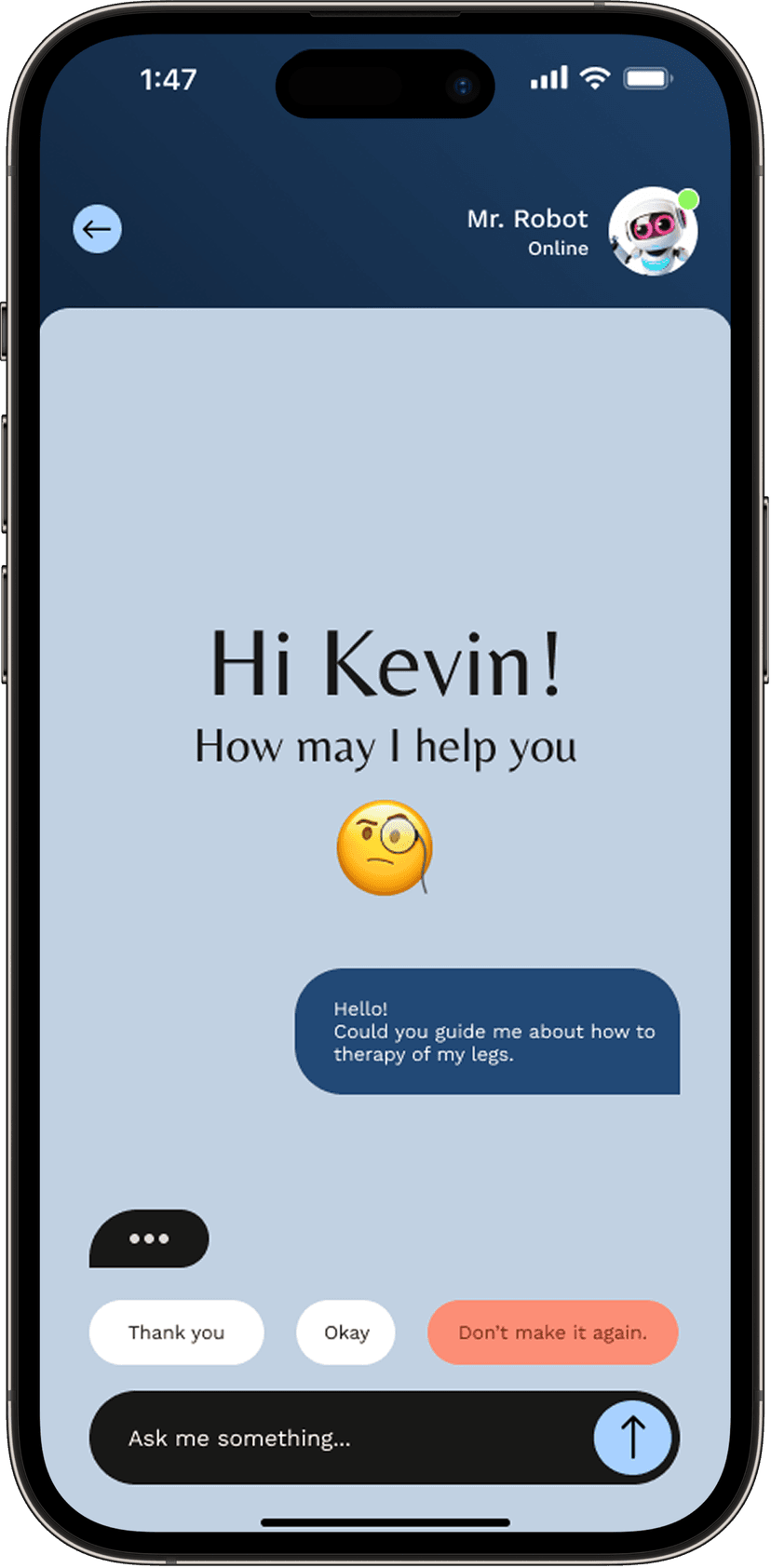 App solution mockup