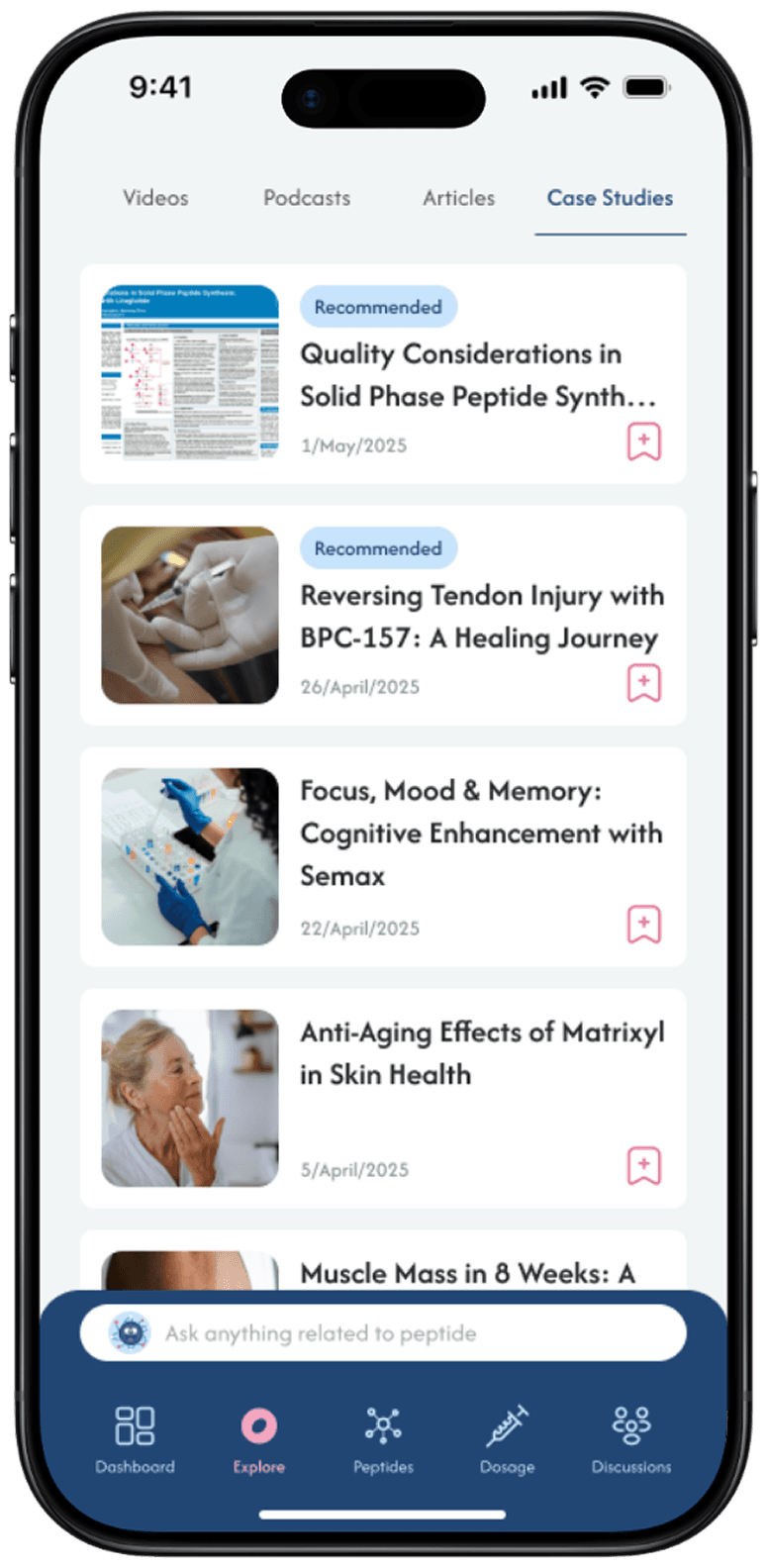 Science-Backed Learning Hub - solution mockup