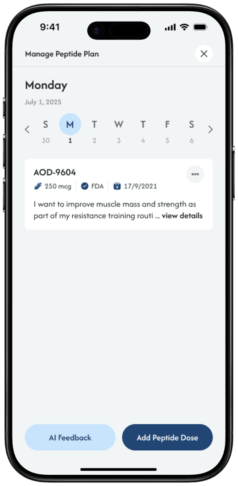 Smart Dosage Tracking & Reminders - solution mockup