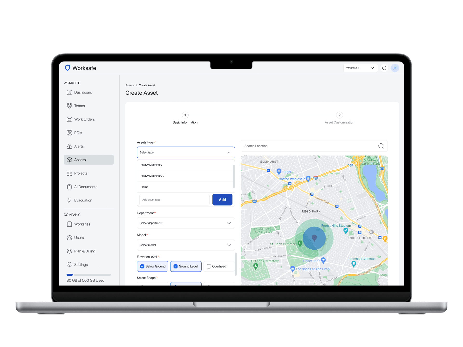 Centralized Asset Management - solution mockup