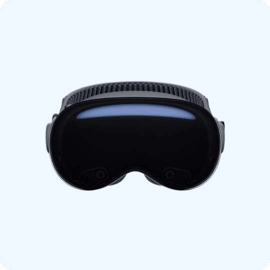 Apple Vision Pro spatial computing mockup