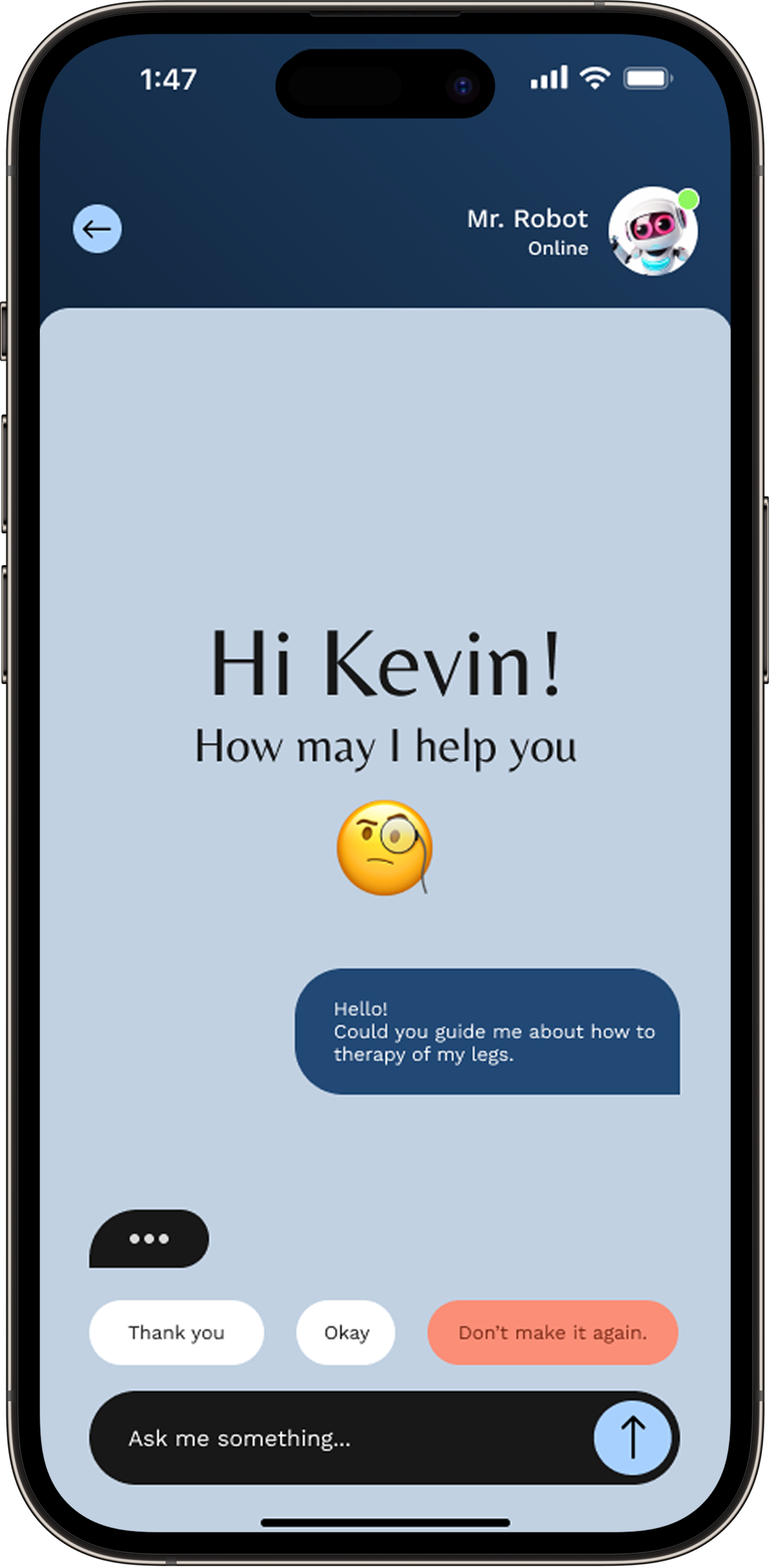 App solution mockup