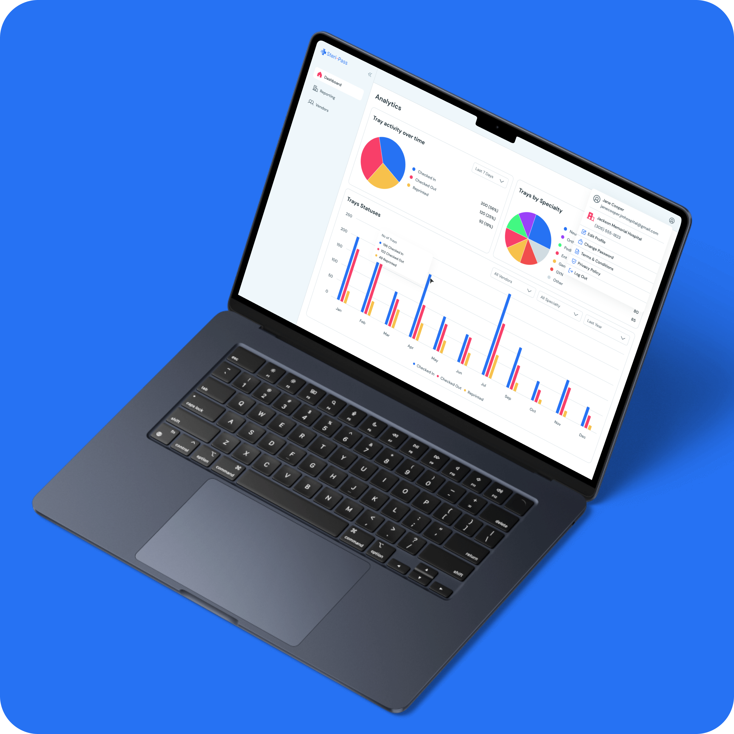 Steri-Pass Platform for Surgical Tray Tracking & Hospital Compliance